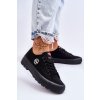 Čierne dámske tenisky Lee Cooper na rovnej podrážke, kód produktu LCW-23-44-1652L BLACK (Veľkosť 36)