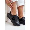 Dámske čierne kožené tenisky na platforme s prírodnou koženou vložkou, kód produktu 7918 CZARNY/CZARNY SK (Veľkosť 36)