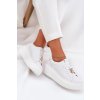 Dámske kožené tenisky na platforme Vinceza kód 39922 BIAŁY SKÓRA (Veľkosť 36)