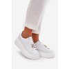 Dámske kožené tenisky na platforme Vinceza kód 39922 BIAŁY SKÓRA (Veľkosť 36)