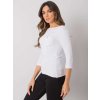 Dámska bavlna basic blúzka, biela, kód RV-BZ-7316.06X (Veľkosť L, Farba Biela)