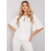 Dámska blúzka na bežné nosenie NJSK CHA-BZ-1422.47 (Veľkosť L/XL, Farba Biela)