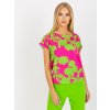 Dámska blúzka s potlačou, fuksiovo-ružová, kód WN-BZ-4008-2.90 (Veľkosť L, Farba Fuksiovo-ružová)