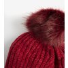 pol pl Bordowa czapka damska z pomponem Maysan 13642 2