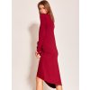 Dámske bordové šaty na bežný deň, kód produktu YP-SK-ccts0010.37 (Veľkosť L, Farba Bordová)