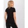 Dámske čierne tričko s podtlačou BR-TS-8136 Black (Veľkosť L, Farba Čierna)