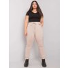 Dámske tepláky plus size RV-DR-6897.53 (Veľkosť 2XL, Farba Tmavá-khaki)