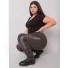Dámske tepláky plus size RV-DR-6897.53 (Veľkosť 2XL, Farba Tmavá-khaki)