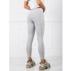 Sivé dámske športové legíny s bavlnou a elastanom, kód BR-LG-11005.84 (Veľkosť L, Farba Čierna)