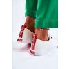 Dámske tenisky big star ff274087 biele-červené / FF274087 WHITE/RED (Veľkosť 39)