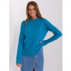 Dámsky sveter farba Tyrkysová kód AT-SW-2326.37X (Farba Tyrkysová, Veľkosť ONE SIZE)
