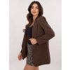 Dámske sako farba Hnedá kód DHJ-MA-18657-2.09 (Farba Hnedá, Veľkosť ONE SIZE)