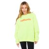 Dámska krikľavo-žltá športová mikina bez kapucne MJ-BL-H2589.14 (Farba Krikľavo-žltá, Veľkosť ONE SIZE)