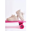 Detská športové obuv se suchým zipsom béžový elike / 836-C BEIGE (Veľkosť 32)