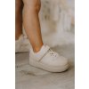 Detská športové obuv se suchým zipsom béžový elike / 836-C BEIGE (Veľkosť 32)