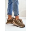 Dámské Semišové Sneakersy Na Platformě S Hrubým Šněrováním Artiker 54C1466 Světlehnědé (Veľkosť 40)