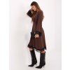 Dámske tmavo-hnede šaty elegantné kód produktu MI-SK-92477.18P (Farba Tmavo-hnedá, Veľkosť ONE SIZE)