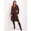 Dámske tmavo-hnede šaty elegantné kód produktu MI-SK-92477.18P (Farba Tmavo-hnedá, Veľkosť ONE SIZE)