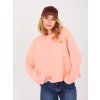 Dámska krikľavo-pomarančová športová mikina bez kapucne MJ-BL-Q2101.84 (Farba Krikľavo-pomarančová, Veľkosť ONE SIZE)