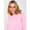Dámska ružová športová mikina bez kapucne MJ-BL-Q2101.84 (Farba Ružová, Veľkosť ONE SIZE)