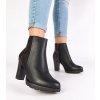 Dámske členkové topánky čierne kód M661 - GM M661 BLACK 38 - GM (Veľkosť 38)