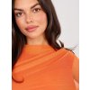 Dámska blúzka formálny štýl pomarančová IT-BZ-21830.04 (Farba Pomarančová, Veľkosť ONE SIZE)