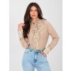 Dámske Košeľa farba Béžová kód IT-KS-22310.16P (Farba Béžová, Veľkosť ONE SIZE)