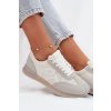 Sneakersy Dámske športové bílá-šedá tarlisse / WX-186 WHITE (Veľkosť 36)
