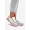 Sneakersy Dámske športové bílá-šedá tarlisse / WX-186 WHITE (Veľkosť 36)