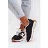Dámske športové členkové topánky na platforme čierne janelora / A023 BLACK (Veľkosť 36)