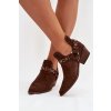Dámske kotníkové členkové topánky s výřezy a pásky vannessae / C-991 BROWN (Veľkosť 36)