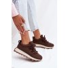 športové tenisky na platforme čokoládovo hnedé riadella / 24898 BROWN (Veľkosť 38)