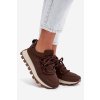 športové tenisky na platforme čokoládovo hnedé riadella / 24898 BROWN (Veľkosť 38)