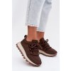 športové tenisky na platforme čokoládovo hnedé riadella / 24898 BROWN (Veľkosť 38)