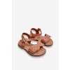 Klasické dětské sandály Hnědé Izzy (Veľkosť 30)