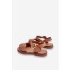 Klasické dětské sandály Hnědé Izzy (Veľkosť 30)