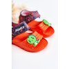 ľahké Penové Detské Sandále se suchým zipsom oranžove asti / SP8071 ORANGE (Veľkosť 26)