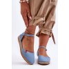 Dámske espadrilles na platforme big star ff274532 modré / FF274532 NIEBIESKI (Veľkosť 39)