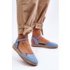 Dámske espadrilles na platforme big star ff274532 modré / FF274532 NIEBIESKI (Veľkosť 39)