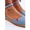 Dámske espadrilles na platforme big star ff274532 modré / FF274532 NIEBIESKI (Veľkosť 37)