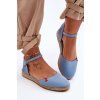 Dámske espadrilles na platforme big star ff274532 modré / FF274532 NIEBIESKI (Veľkosť 37)