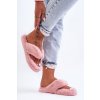 Dámske Kožušinové papuče papcie ružové elma / CK200P PINK (Veľkosť 38)
