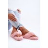 Dámske Kožušinové papuče papcie ružové elma / CK200P PINK (Veľkosť 38)