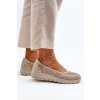 Baleríny na platforme a koturny béžove aviaba / 24TX02-7656 BEIGE (Veľkosť 36)