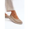 Baleríny na platforme a koturny béžove aviaba / 24TX02-7656 BEIGE (Veľkosť 36)
