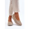 Baleríny na platforme a koturny béžove aviaba / 24TX02-7656 BEIGE (Veľkosť 36)