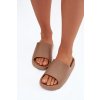 Dámske papuče na platforme hnedé olyria / SS-83 BROWN (Veľkosť 36)