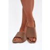Dámske papuče na platforme hnedé olyria / SS-83 BROWN (Veľkosť 36)