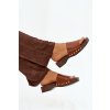 Dámske papuče s prackami camel terissa / H-130 CAMEL (Veľkosť 36)