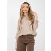 Dámska blúzka formálny štýl béžová IT-BZ-29261.08P (Farba Béžová, Veľkosť ONE SIZE)